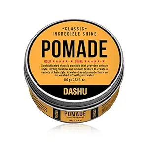 Dashu Classic Incredible Shine Pomade for Men 3.5oz - Strong Hold & High Shine for Hairstyling