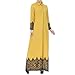Produktbild FRAUIT Strickjacke Damen Herbst Winter Langen Mantel Frauen Muslimische Frauen Lace getrimmt Front Abaya Muslim Maxi Kaftan Kimono Freizeit Tanzparty Festival Party Kleidung 100% Baumwolle