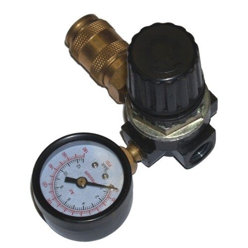 Druckregler 1x 1/4" IG mit Manometer für Kompressor