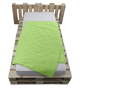 Doppelpack zum Sparpreis – Leichtsteppbetten aus samtweichem Mikrofasergewebe – Maße ca. 135 cm x 200 cm – vielseitig verwendbar – erhältlich in 8 modernen Farben – geprüfte nach Öko-Tex Standard 100, apfel - 2
