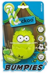 COOCKOO Apple Flavour Bumpies with Rope Dog Toy, 7-16 kg