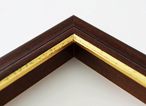 Spiegel Wandspiegel Badspiegel Flurspiegel Garderobenspiegel – Über 200 Größen – Genua Braun Gold 4,3 – Außenmaß des Spiegels 70 x 140 – Wunschmaße auf Anfrage – Antik, Barock - 4
