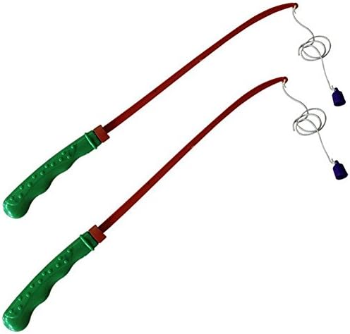 SGKN Bath Toy Accessories Easy Fishing Rod Magnetic Fishing Pole for Kids Fish Toys Pretend Fishing Game 2PCS, 40 cm