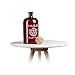 Produktbild Relaxdays Dekoflasche, Bodenvase 30 cm, Klein, Glas-Flasche mit Vintage Aufdruck, mit Pfropfen, HBT: 30 x 13,5 x 13,5 cm, Rot