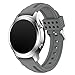 Produktbild Sansee Fashion New Sports Silikon Armband Strap Band für Samsung Gear S3 Classic - (Samsung Gear S3 Classic Doppel-Pit Silikon-Armband) (grau)