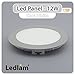 Produktbild Ledlam 30560 A+, LED-Einbauleuchte, Aluminium, 12 W, Integriert, silber, 17.0 x 17.0 x 0.9 cm