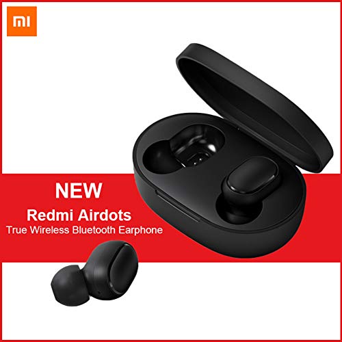 Wanfei Compatible for Xiaomi Redmi Airdots, TWS Bluetooth 5.0 Écouteurs Stéréo Bass Wireless Headphone 300mAh Boîte de Charge True Stereo Sound Mini Écouteurs sans fil Écouteurs Bluetooth avec Micro