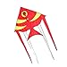 Produktbild Neue Hochwertige Nylon Tuch Nylon Ripstop Outdoor Freizeit Sport Kite Kinder Fliegen Spielzeug (Color : Red, Größe : 300 Meter line)