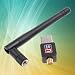 Produktbild heDIANz Mini 150 Mbps USB WiFi Wireless Adapter LAN-Karte 802.11n / g/b + 2dbi Antenne Schwarz