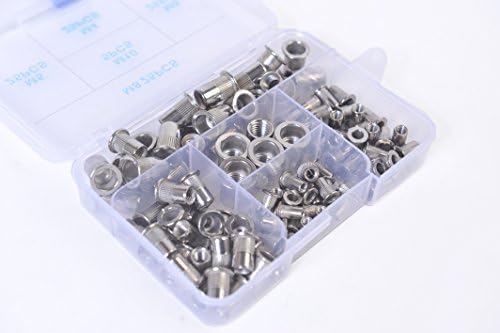 100pcs M4x25, M5x25, M6x25, M8x25 Flat head " L" Shape Stainless Steel Threaded Rivet Nut Inserts Rivnut Nutsert