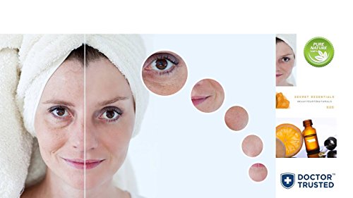 Vitamin C Serum – 100 % Pure Vitamin C Serum – Naturkosmetik, Hyaluron, Gesichtsreinigung | Anti Aging Serum | Wirkt gegen dunkle Augenringe | Altersflecken & Schäden durch Sonneneinstrahlung | gegen Faltenbildung | Bestes Antioxidationsmittel auf dem Markt| Unisex | Reine Aloe Vera, MSM, Jojoba Oil, Vitamin E | Kosmetik | Vegan | Premium Qualität | von Secret Essentials - 3