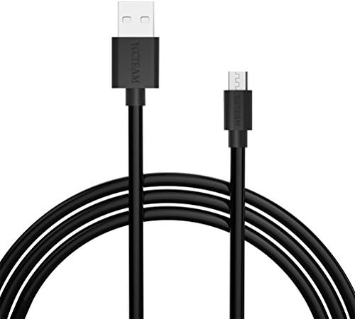 YCCTEAM Powerline (6.6ft) Micro USB Charging Cables High Speed USB 2.0 for Android, HTC, Motorola, Nokia and More (Black)