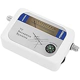 SODIAL(R) DVB-T Finder Digital Aerial Terrestrial TV Antenna Signal Strength Meter White
