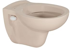 BELVIT Hänge-WC Tiefspüler, Tiefspültechnik, Abgang Wand waagerecht, 33x35x48 cm, Sanitärkeramik, Bahama Beige, wandhängend, spülrandloses WC, hängend