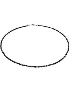 Edelsteinkette Rainbow-Spinell facettiert, 925oo Silber, 45 cm