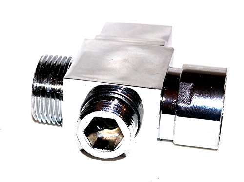 3-Wege Aufputz Umsteller Umschalt Ventil Umsellventil Umschaltventil 3/4 iG zu 3/4 AG mit 1/2 Zoll AG Ausgang für Schlauch Neu & OVP - 3