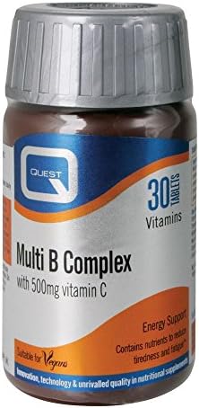 (3 PACK) - Quest Multi B Complex &amp; Vitamin C 500Mg Tablets | 60s | 3 PACK - SUPER SAVER - SAVE MONEY