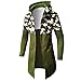 Produktbild Quaan Herbst Winter Herren Beiläufig Tarnung Reißverschluss Lange Ärmel über Bluse Jacke Mantel Sweatshirt Outwear warm Windjacke Kleiner Anzug Pelz Baumwollmantel Büro draußen