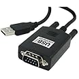 Technotech USB to Serial (RS232, DB9) Cable Adapter Converter (Black)