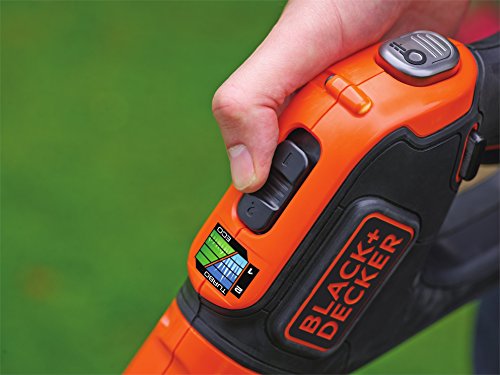 Black+Decker 18V 4.0Ah Akku-Rasentrimmer, Powercommand, EasyFeed, inkl. Akku und Ladegerät, 30cm Schnittbreite, STC1840EPC, schwarz orange - 9