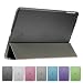 Produktbild iPad Air ( 1. Gen. ) doupi Smart Cover & Case, Frontcover mit Automatischer An/Aus Funktion, Rückschale Semi Transparent Farbe Matt Clear, Aufstellbar Schutz Hülle Etui Kunstleder Klappe Ständer Tasche, schwarz