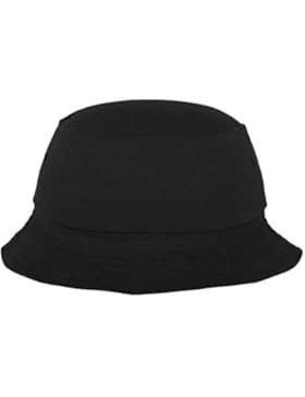 Flexfit Cotton Twill Bucket Hat - Unisex Anglerhut für Damen und Herren, einfarbig, mit patentiertem Flexfit Band