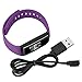 Produktbild Uhr Bluetooth, Wasserdichte Sport Armband Smart Band Pulsmesser Armbanduhr für Android iOS(Lila)