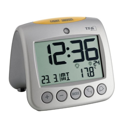 Preisvergleich Produktbild PC-Tisch Wecker SONIO Funkwecker mit Temperaturanzeige