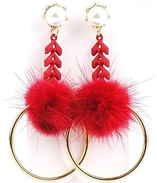 Earrings MJW&EH Women's Drop Hoop Classic Casual Fashion Lovely Ethnic Fiber Alloy Circle Jewelry Party Going out Costume Jewelry, one size