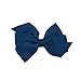 Pinwheel Bow Hair Clip - Toddler TruStay Clip - Best NO Slip Barrette For Fine Hair (TA8-Navy)