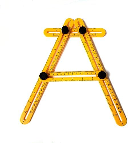 Angle izer Template Tool, Multi-Angle Measuring Ruler Template Measures All Angles and Forms for Handymen, Builders, Craftsmen by Cofunia