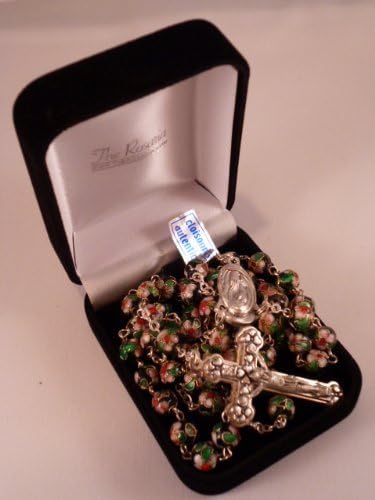 Genuine Cloisonne Rosary ~ Black ~ 8mm beads