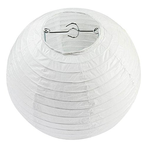 Yahee 10 Stück Papierlaterne Hängedekoration Lampenschirm Dekoration L/M/S (M_ca. 25 cm)