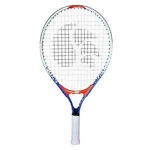 DSC Junior 19 Aluminum Tennis Racquet, Youth (White/Blue), Multicolor