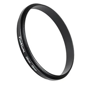 Fotodiox 58mm - 58mm, 58-58mm Macro Close-up Reverse Ring, Anodized Black Metal Ring, for Nikon, Canon, Sony, Olympus, Pentax, Panasonic, Samsung Camera