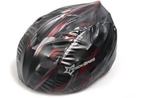 Hysenm - Copricasco per bicicletta, impermeabile, traspirante, ad alta visibilità, leggero, compatto, antivento, antibatterico, protezione UV, in TPU, colore: Bianco/Rosso/Verde/Nero