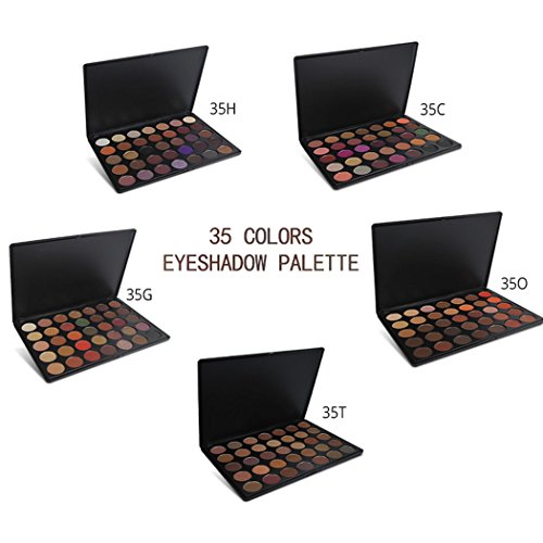 CRAVOG 35 Farben tragbare Schimmern/Matte Lidschatten Palette mit Travel-Größe Eyeshadow - 3