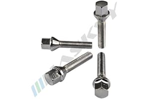 ‎HASKYY 20 CHROM Radschrauben M14x1,5x28mm Radbolzen Kegel 60° Kegelbund SW17