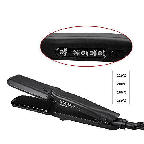 Haarglätter,Ausear 4 in 1 Keramik Turmalin Flat Iron, Vibrastrait Ceramic Ionic Haarglätter, Digitalanzeige , Dual Voltage 110-240V, 1.5inch - 4