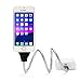 Produktbild Flexibles Twister USB Ladekabel Titan Ladestation Dockingstation Metall Kfz Ladebuchse Datenkabel charge metal cable dock & tripod lightning für Android und Apple Auto Ständer Tablet Halterung Handy Kabel holder stand up notebook laptop (für Android)