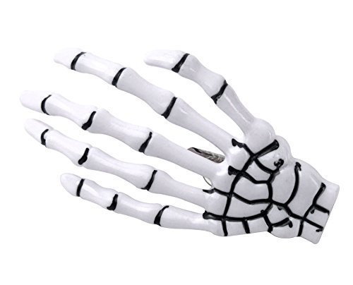 niceeshop(TM) Fashion Punk Rock Devil Skeleton Hand Claw Hair Clips,White
