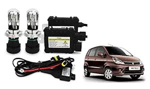 RS Enterprises Cars Maruti Suzuki Zen Estilo H4 - HID Conversion Light Kit ( 2 HID Light , 2 Blaster , Wiring ) Vehicle HID Kit for Car Headlight