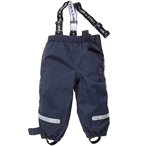 Polarn O. Pyret Classic PO.P Waterproof Unisex Baby Trousers, Navy, 6-9 Months