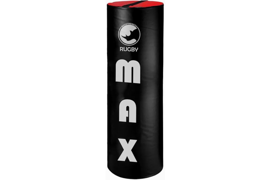 MAXSTRENGTH Rugby Tackle Bag – Premium Training Equipment for Adults & Juniors – Heavy Duty Impact Absorbing Pad – Available in 3ft & 4ft Sizes – Strength & Contact Training