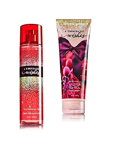 Bath & Body Works - Signature Collection - A Thousand Wishes- Gift Set- Fine Fragrance Mist & Ultra Shea Body Cream RS.3039 (30.00% Off) - Amazon