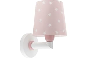 ‎DALBER Dalber kinder Wandlampe, Kinderlampe Wandleuchte kinderzimmer Wolken Star Light Sterne Rosa, 82219S, E27