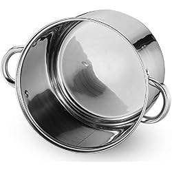 xunlei Casserole 1pc Casserole Pot de Cuisson Acier Inoxydable #304 Deep Soup Pot Induction Cooker Thickened Commercial Cooker 8l