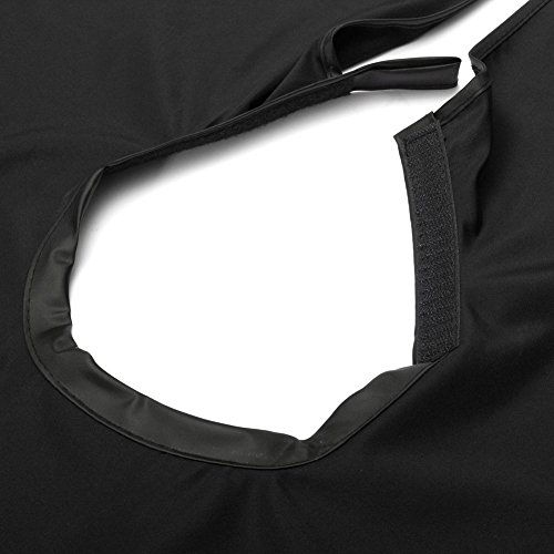 BeYself Bart Schürze für Bartgestaltung Beard Apron Cape und Professionelle Kamm Rasieren – Bart Lätzchen für Schneiden des Bartes und Sauberes – Schwarz - 2