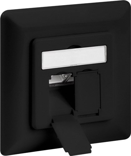 Preisvergleich Produktbild Goobay 71577 CAT 6 Unterputzdose (UP) schwarz