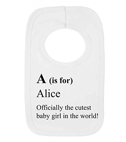 Letter Is For Name Personalised Dictionary Definition Cute Custom Pullover Baby Bib